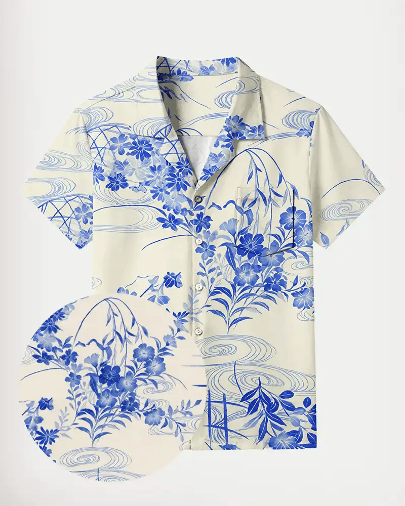 Blue & White Indigo Floral