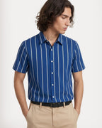 Royal Blue Double Stripe