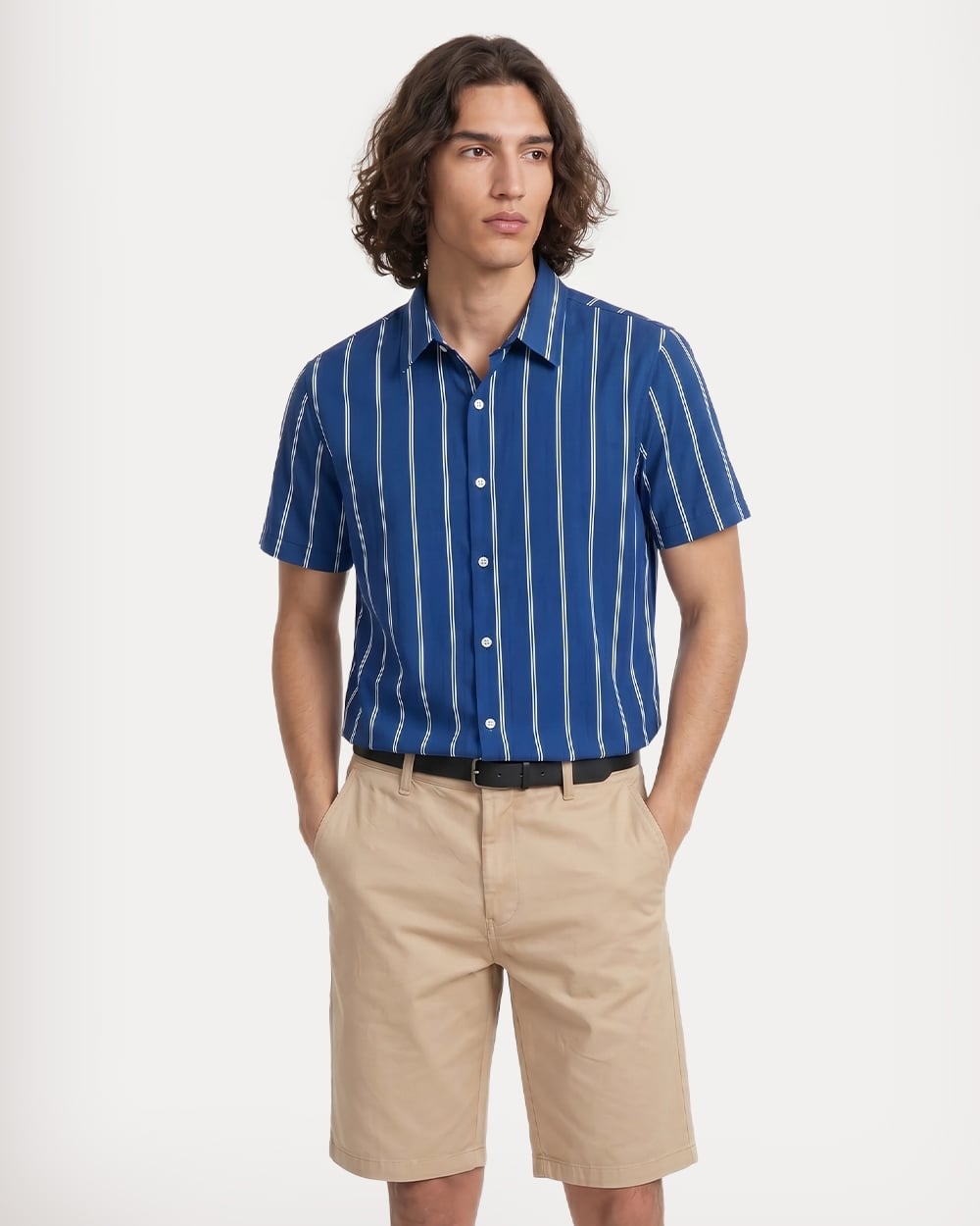Royal Blue Double Stripe