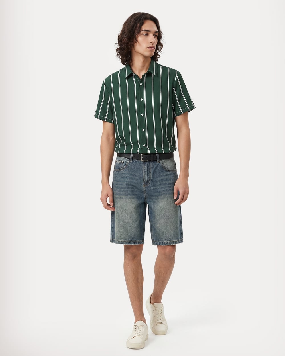 Forest Green Double Stripe