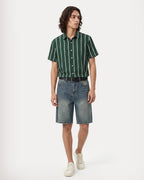Forest Green Double Stripe