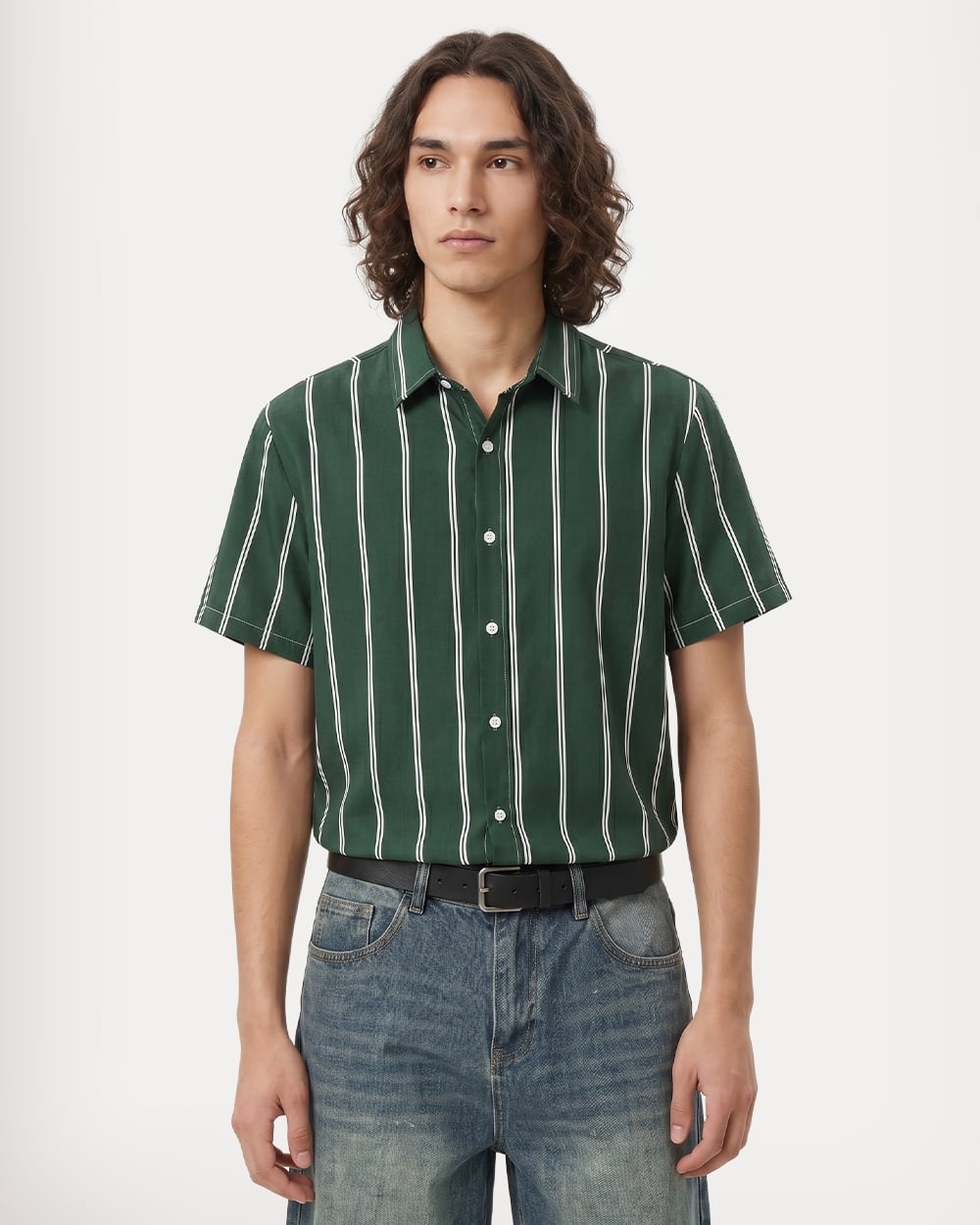 Forest Green Double Stripe