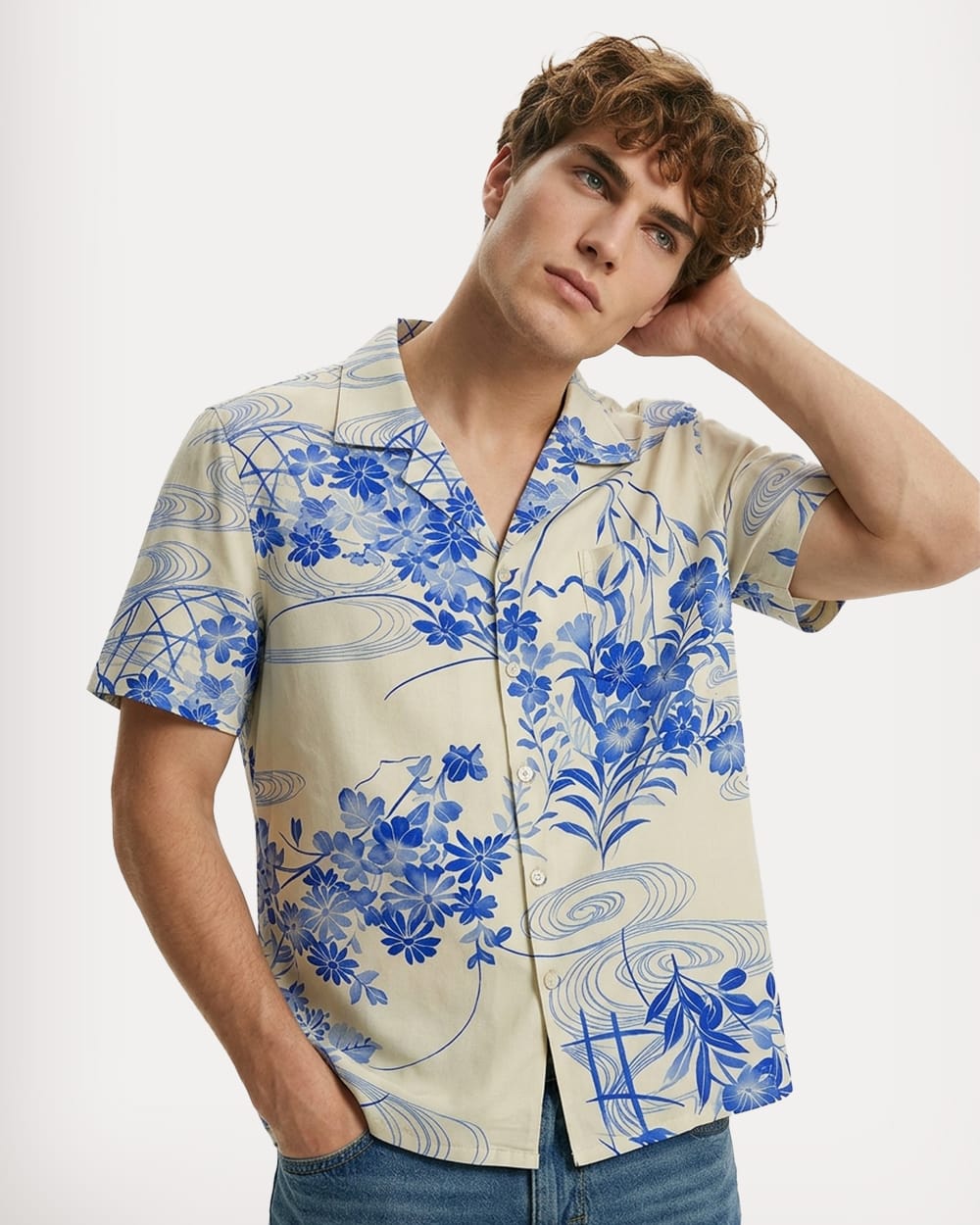Blue & White Indigo Floral