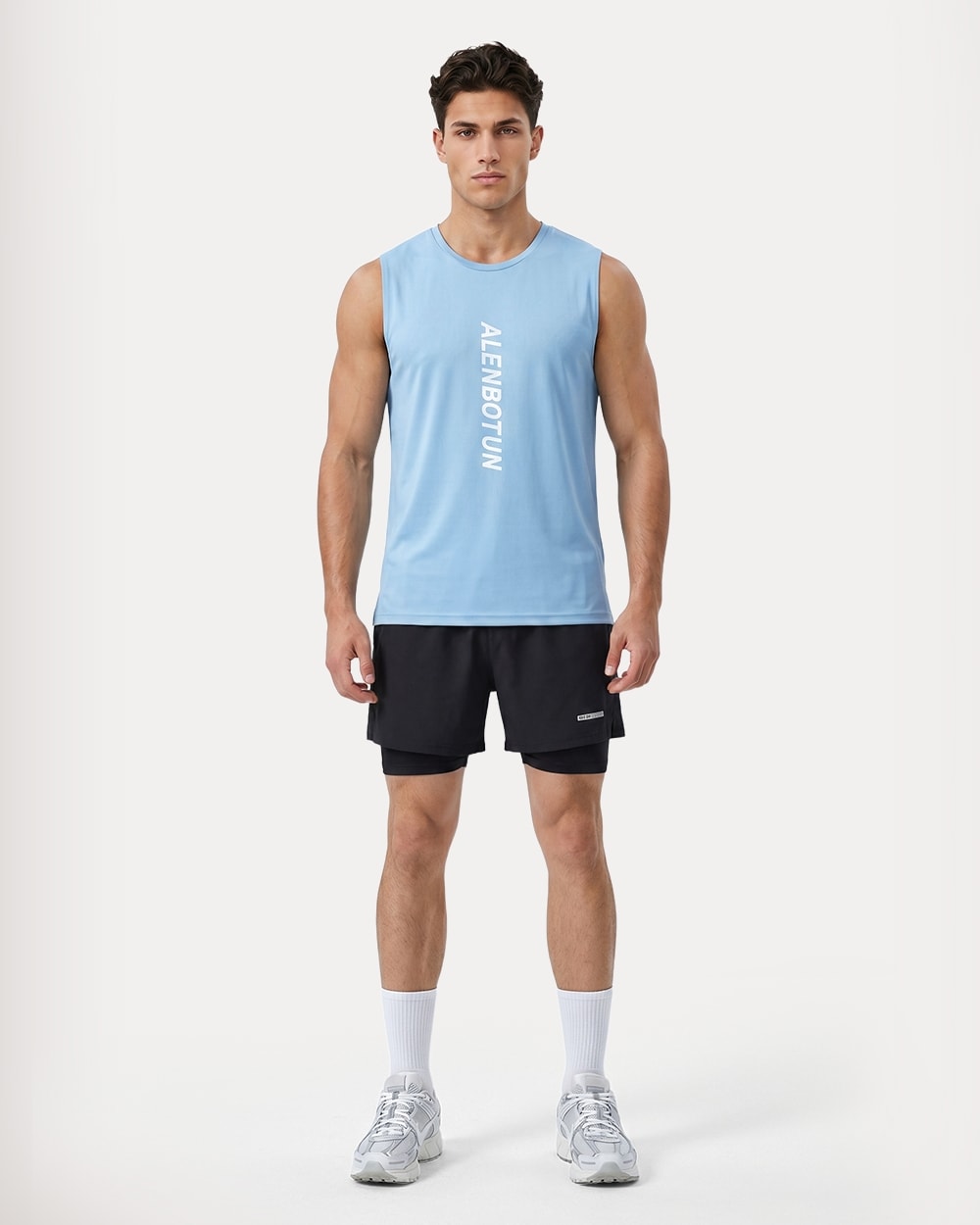Light Blue & Black
