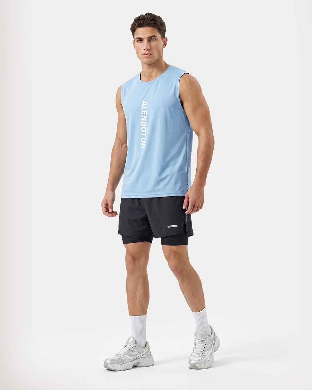 Light Blue & Black