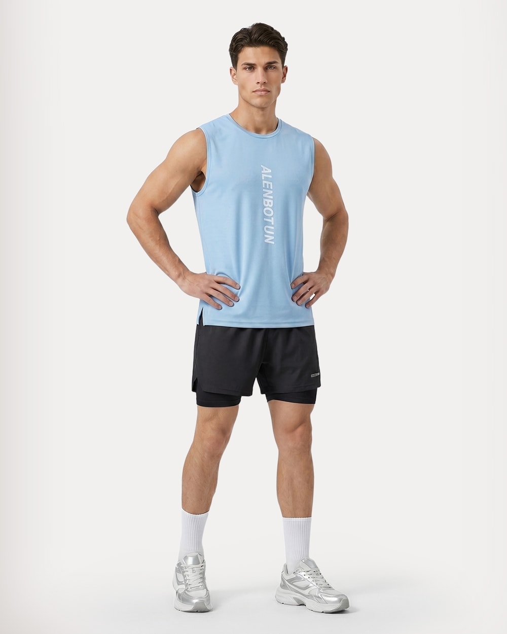 Light Blue & Black