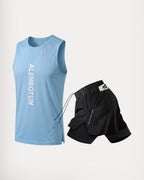 Light Blue & Black