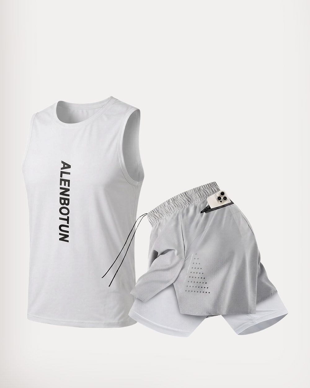 White & Light Gray